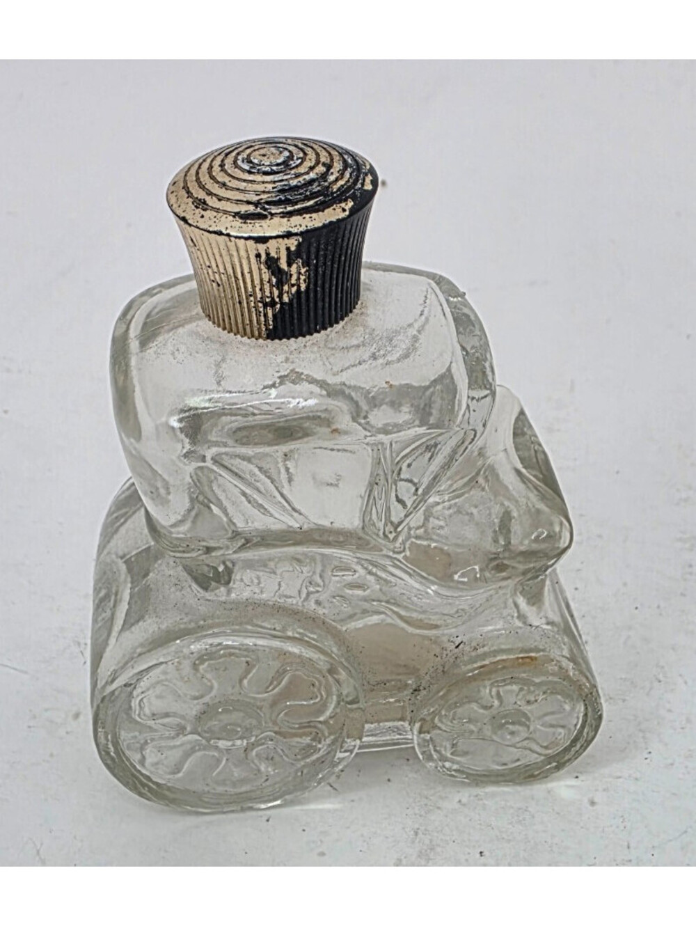 Vintage Avon 1970s Glass Decanter Carriage Bottle Empty 3''